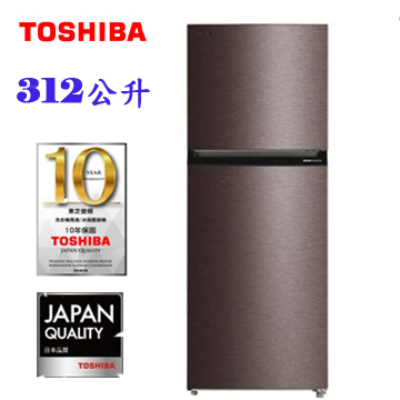 上揚家電-東芝TOSHIBA雙門冰箱312公升(GR-RT416WE-PMT)