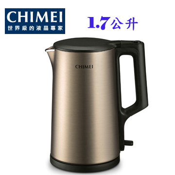 上揚家電-奇美不鏽鋼古銅金快煮壺1.7公升(KT-17MS05)